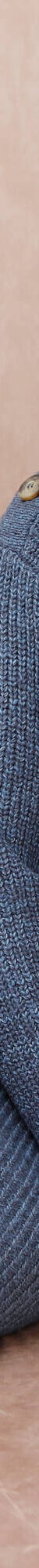 Robe-pull chinée manches longues, épaule boutonnée (bleu chiné) Robe-pull chinée manches longues, épaule boutonnée (bleu chiné)